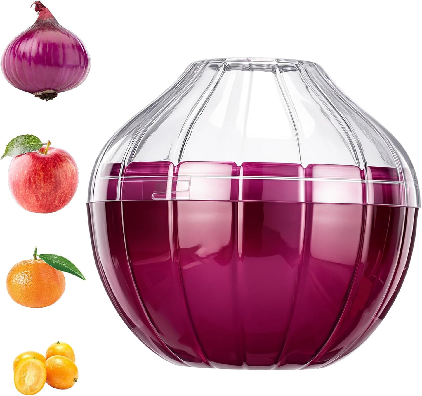 Onion Keeper Onion Storage Containers Onions Tomato Saver Reusable Tomato Lemon Holder Fruit Storages Box Freshness Saver Keepers with Transparent lid for Fridge Vegetable Fruits Onions Stays Fresh