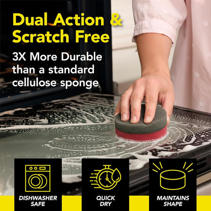 Weiman Heavy Duty Stove and Oven Cleaner 3 Piece Total Clean Kit, For Baked on Grease, Grime, Carbonized Food, Includes Foaming Cleaner (24oz), Precision Razor Tool, Dual-Action Scrub & Shine Sponge