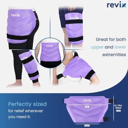 REVIX Extra Large Hip Ice Pack Wrap After Surgery, Cold Packs for Hip
