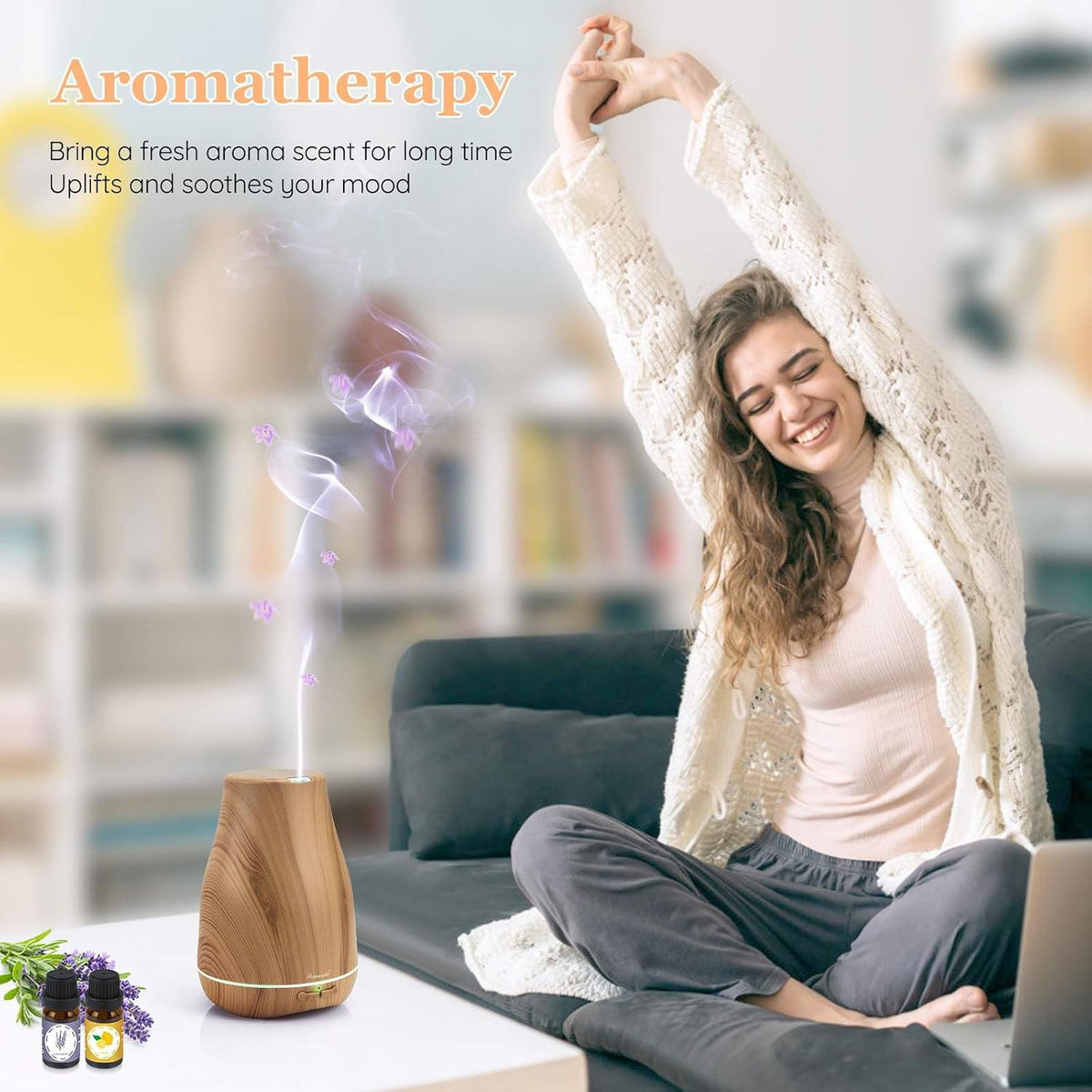 Homeweeks Essential Oil Diffuser for Room 100 ML
