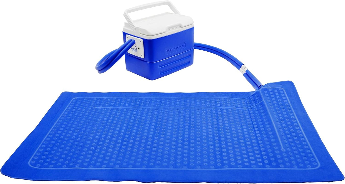 Polar Active Ice 3.0 | 9 QT Cold Therapy Ice Machine | Programmable Timer | Full Circumference Knee Pad | Cryotherapy Pain Relief System | Ace Bandage Style Compression