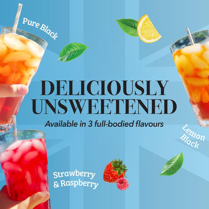 Twinings Strawberry & Raspberry Herbal Iced Tea, 72 Oversized Tea Bags, Makes 18 Pitchers or 144 Servings, Unsweetened, Naturally Caffeine-Free, (Pack of 1)