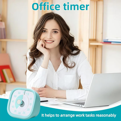 Visual Timer for Kids - 60 Minute Visual Kids Timer for Classroom Home Office, Countdown Timer for Cooking Teaching Working Meeting (Orange)