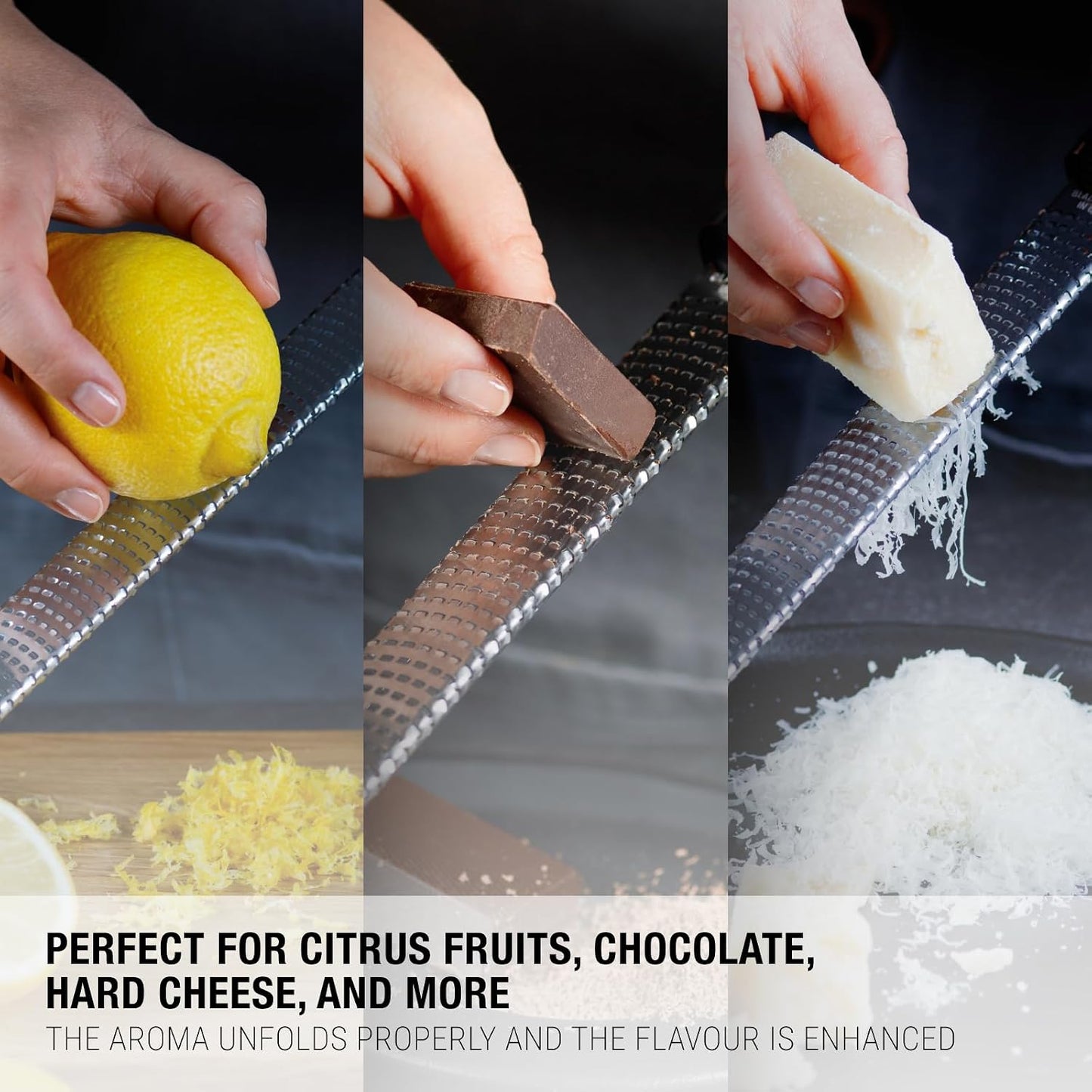 Premium Classic Series Zester - Lipstick Pink | Lemon Zester tool, Hard Cheese & Vegetable Grater | For Citrus, Parmesan Cheese, Garlic, Ginger, Nutmeg | Fine Stainless Steel Blade, Made in USA