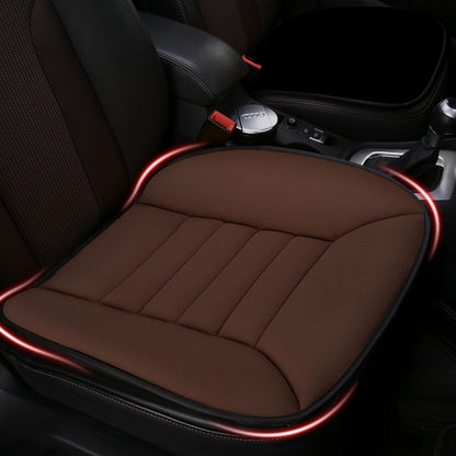 Car Seat Cushion Pad 1.2" Thick Comfort Seat Protector for Car Driver Seat Office Chair Home Use Memory Foam Seat Cushion with Non Slip Bottom, 20'' x 18.5'', Black