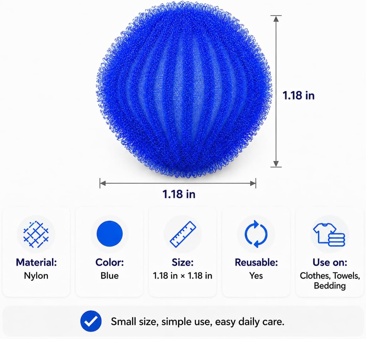 12 Pack Pet Hair Remover for Laundry, Reusable Hair Catcher Balls | Washing Machine Fur Catcher Pet Dog Cat Catcher Lint Remover Fuzz Pickup for Clothes, Towels & Blankets