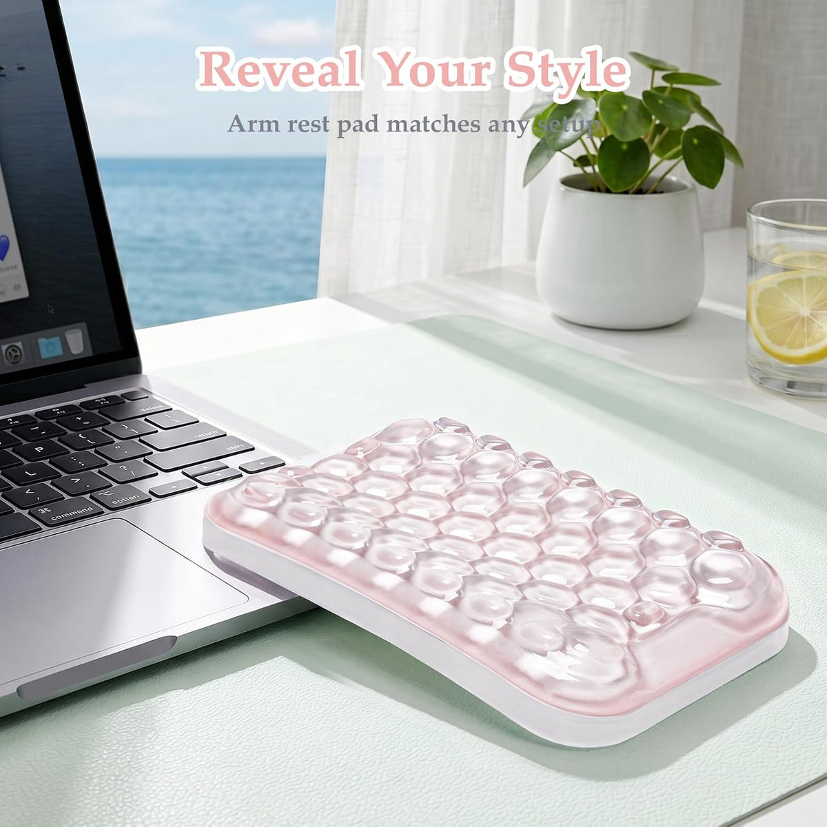 Ospelelf Ergonomic Elbow Pad, Gel Keyboard Wrist Rest Support for Office Desk Chair, Arm Wrist Pad for Typing Pain Relief