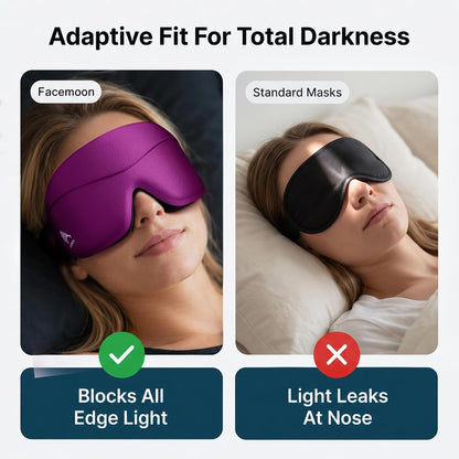 Sleep Mask for Women Men: 100% Blackout 3D Eye Mask for Sleeping, Sleeping Mask for Side Sleepers, Zero Pressure Memory Foam Eyelash Friendly Breathable Eye Cover, Airplane Travel Essentials-Pink