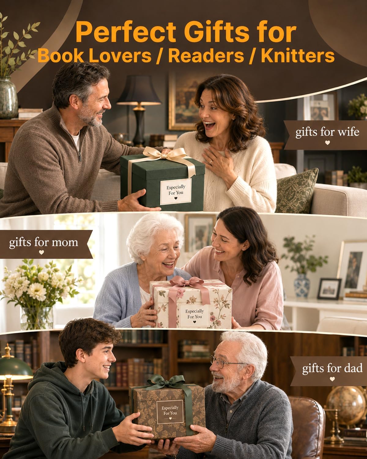 Reading Light Book Lovers Gifts: Upgraded Neck Light with Power Display & Timer, 80Hrs Rechargeable Book Lights for Reading at Night,Birthday Gifts for Readers Women, Knitting Crochet Accessories