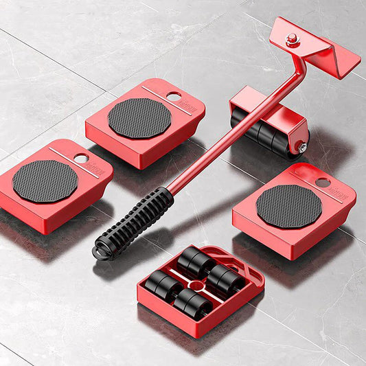Furniture Lifter and Mover Tool Set with 4 Roller Pads and Lift Bar Sliders with Appliance Lifter – Floor Kit for Sofas, Washing Machines & Kitchen Appliances
