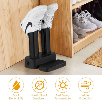 COSTWAY Electric Shoe Dryer, Double Free-Retractable Tubes for Boot, Glove, Suitable for Home, Hotel, Office