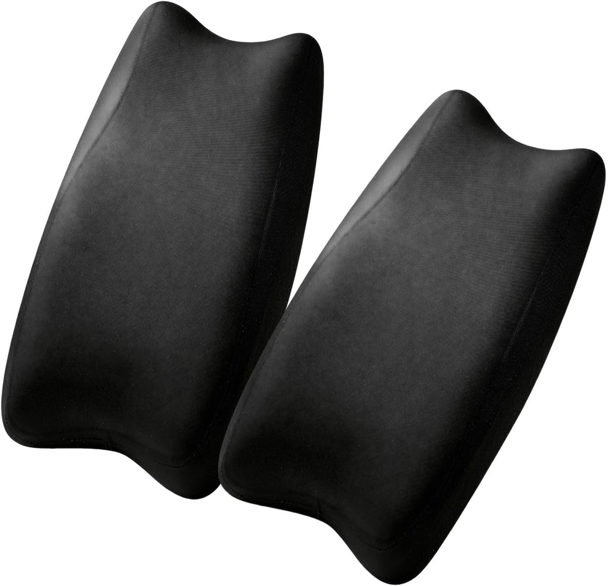 Memory Foam Armrest Pads, Pressure Relief Elbow Cushion, Non-Slip Hook & Loop Straps for Office, Gaming Chair & Wheelchair, Machine Washable, 2-Pack