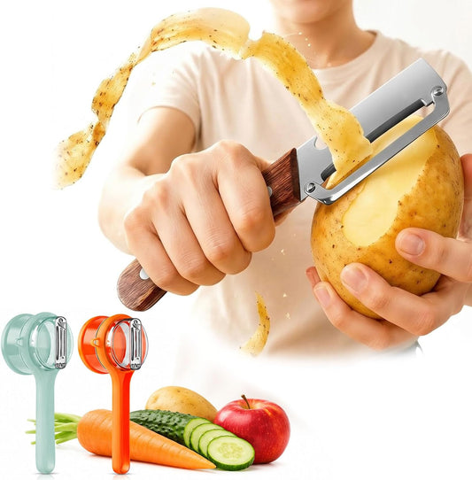 2Pack Multi Functional Vegetable Peeler with Container & Bottle Opener