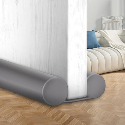 MAXTID Under Door Draft Stopper for Bottom of Doors 38" Black | Door Blocker Noise Reduce Light Cold Air Guard Breeze Sound Proof Door Sweep Door Seal Insulation Strip Gap Filler