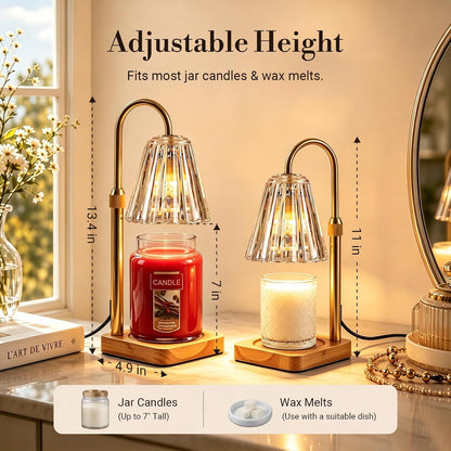 Marycele Candle Warmer Lamp with Timer, Vintage Home Decor, Gifts for Women