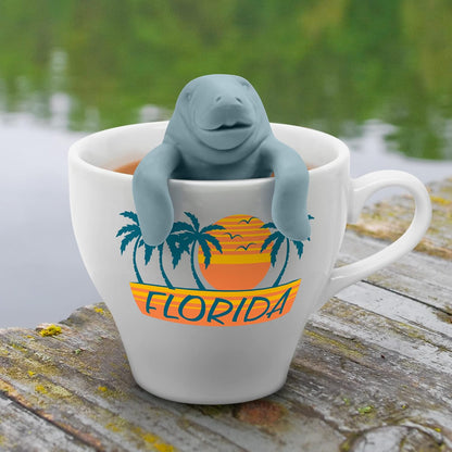 Genuine Fred RELAXOLOTL Tea Infuser, Cute Axolotl Design, For Loose Leaf Tea, Flexible, Easy to Clean Silicone, Fun Gift for Tea Lovers, Clever Kitchen Gadget