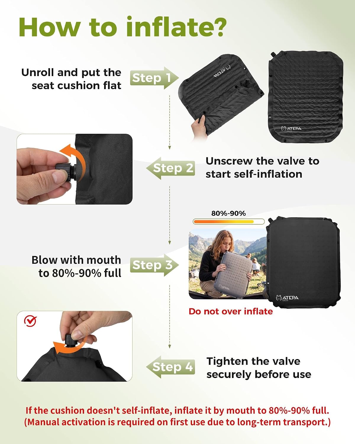 ATEPA Inflatable Seat Cushion