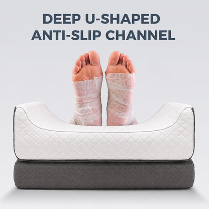 3-Height Adjustable Wide Leg Elevation Pillows for After Surgery or Sleeping, Memory Foam Support for Both Legs, Knee & Ankle Wedge for Swelling & Circulation, Removable Washable Velvet Cover