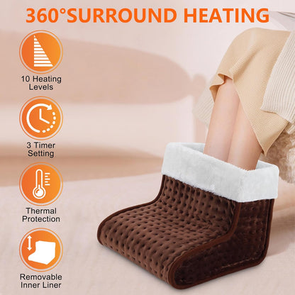 CYFIE Foot Warmer Under Desk - Electric Heating Pad for Women Men