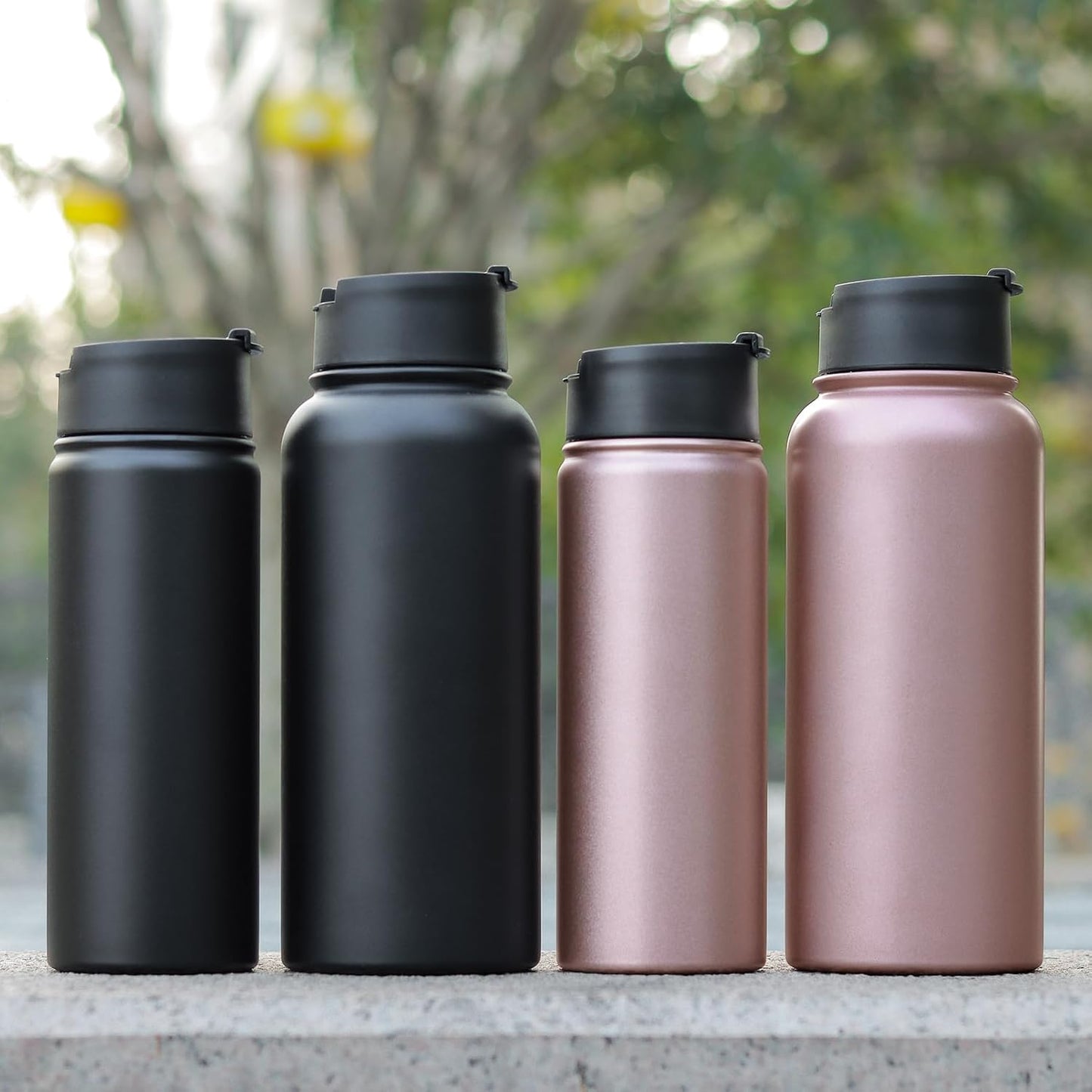 Sivaphe Infuser Travel Mug with Removable loose leaf Tea Strainer Tea Filter Water Bottle 18/8 Stainless Steel Insulated Tumbler for Women Rosegold