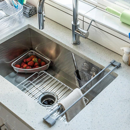 Better Houseware Triangular Kitchen Sink Drain Basket for Food, Sink Food Catcher Basket for Washing Vegetables & Fruits Corner Sink Strainer