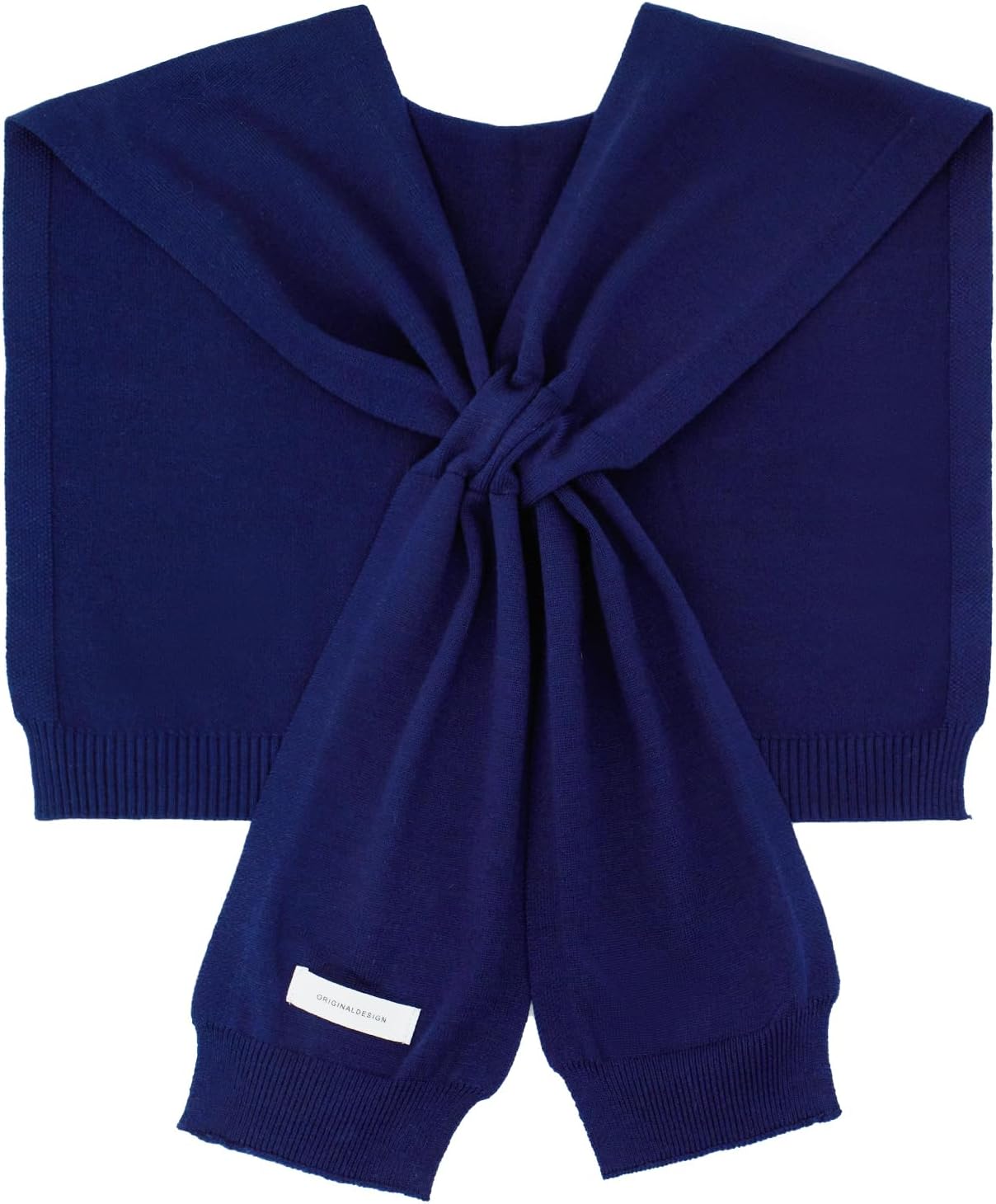WaJuemy Women's Sweater Shawl Wraps Sleeves Knitted Collar Sweater Scarf Top Casual Lightweight Shoulder Cape Accessories