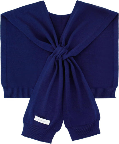 WaJuemy Women's Sweater Shawl Wraps Sleeves Knitted Collar Sweater Scarf Top Casual Lightweight Shoulder Cape Accessories