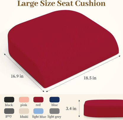TranquilRelax Memory Foam Seat Cushion for Office Chair, 3-Inch, Black