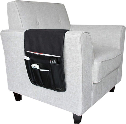 Couch Sofa Armrest Organiser Arm Chair Caddy Bedside Storage Pocket with 8 Pockets TV Remote Holder Bed Storage Pocket Bag for Cellphone Tablet Notepad Book Magazines DVD Glasses