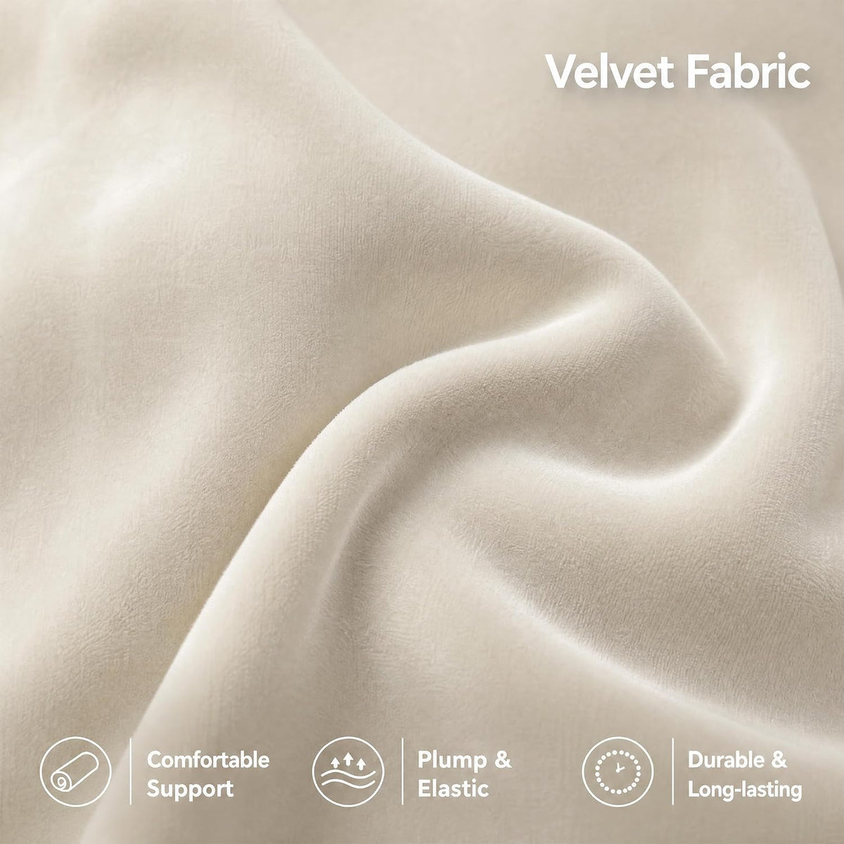 Velvet Bolster Pillow for Adults, Long Round Body Pillow for Bed, 76x7.87
