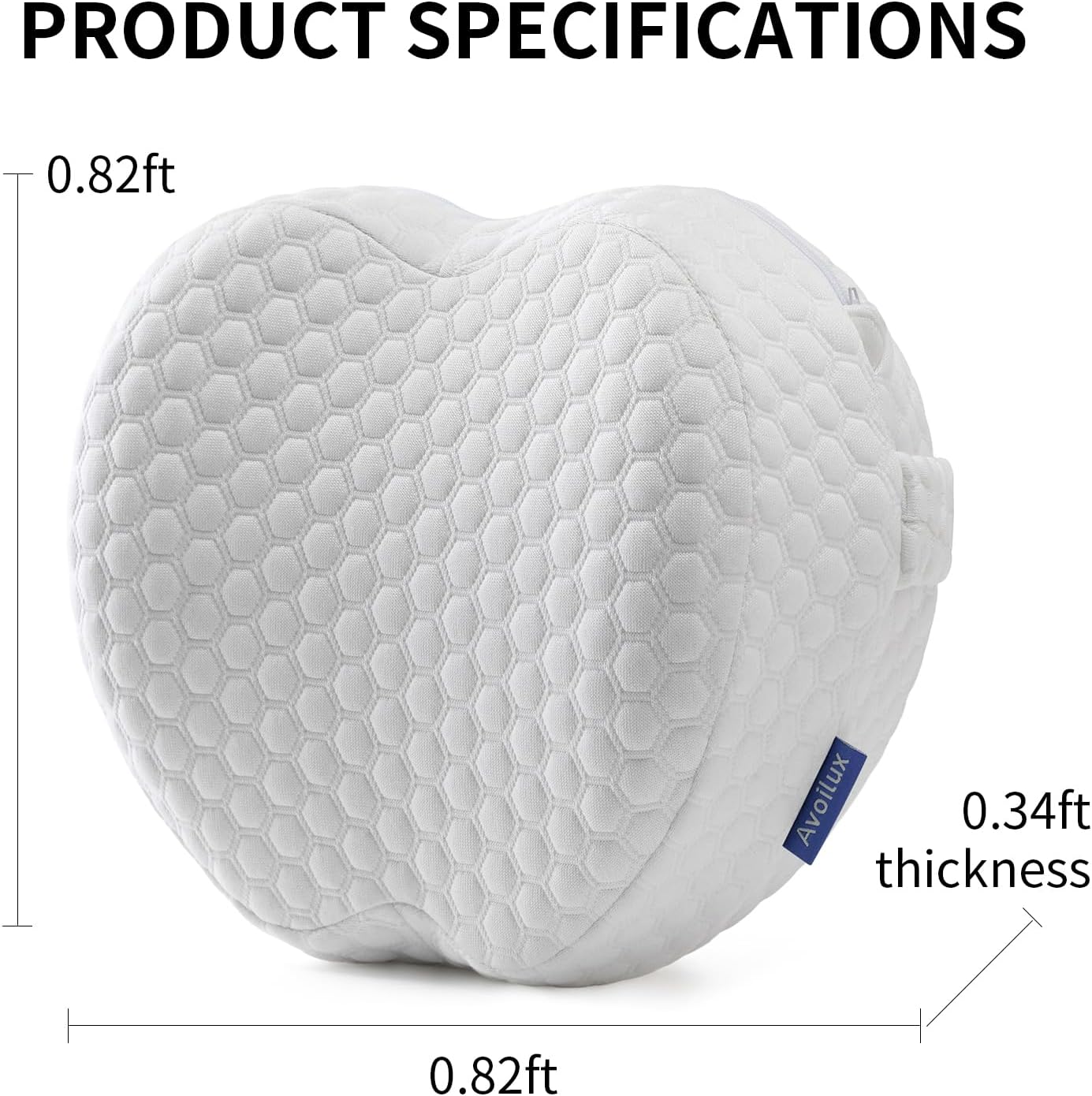 Side Sleeper Heart-Shaped Knee Pillow, Memory Foam Leg Positioning Pillow, Ergonomic Design, Perfect for Side Sleepers and Pregnant Women, Relieve Body Aches and Pains (Gray)