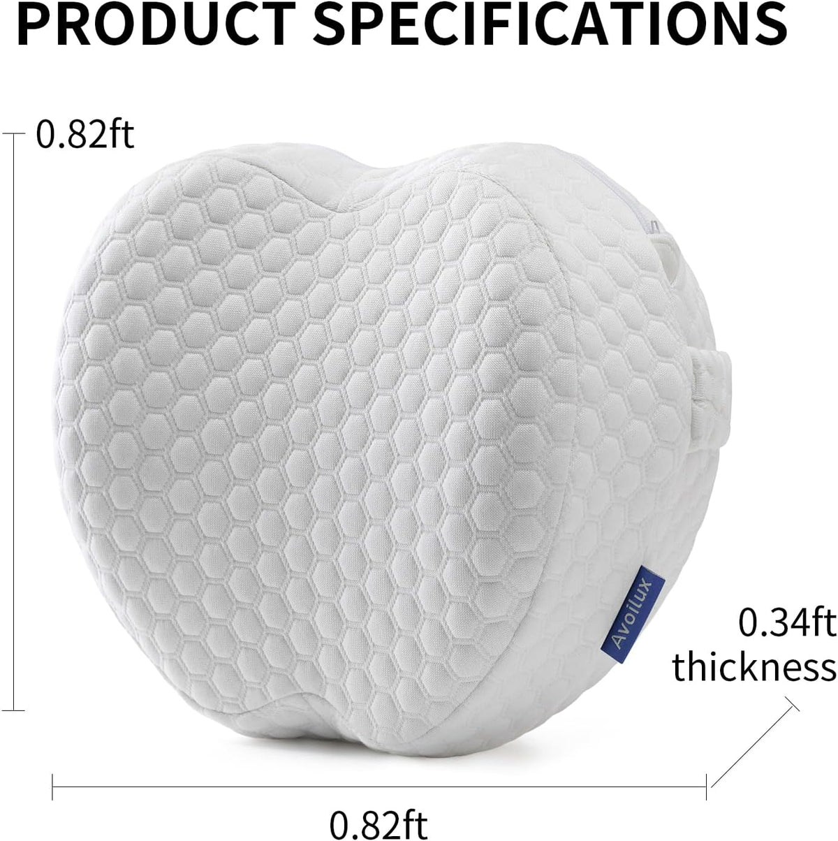 Side Sleeper Heart-Shaped Knee Pillow, Memory Foam Leg Positioning Pillow, Ergonomic Design, Perfect for Side Sleepers and Pregnant Women, Relieve Body Aches and Pains (Gray)