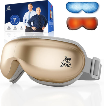 BOB AND BRAD Eye Massager with Heat FSA Eligible HSA, Birthday Gifts for Women Men Mom, Heated Eye Mask for Migraines with Music, Smart Migraine Massager for Dry Eyes Relief & Improve Sleep