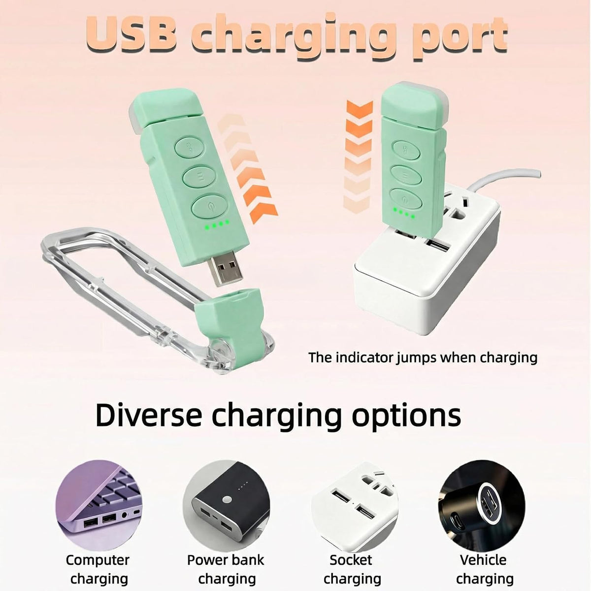 USB Rechargeable Book Light, Portable Clip-on LED Reading Light, Reading Lights for Books in Bed with 3 Amber Colors & 5 Brightness Dimmable, Compact & Long Lasting, Perfect for Book Lovers (Green)