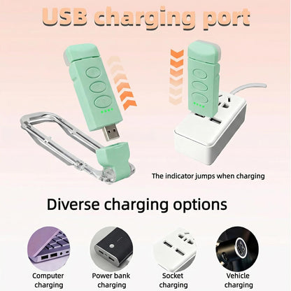 USB Rechargeable Book Light, Portable Clip-on LED Reading Light, Reading Lights for Books in Bed with 3 Amber Colors & 5 Brightness Dimmable, Compact & Long Lasting, Perfect for Book Lovers (Green)