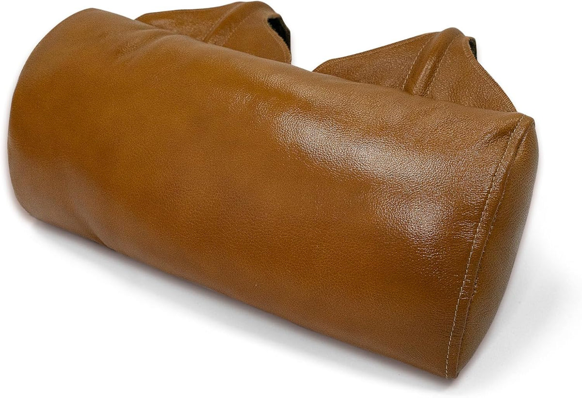 BOWERBIRD Genuine Leather Recliner Head Pillow-Head and Neck Pillow-Headrest Cushion for Neck Pain Relief and Cervical Support
