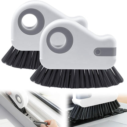 Window Track Cleaner, Groove Cleaning Tool,2 in 1 Crevice Clean Brush
