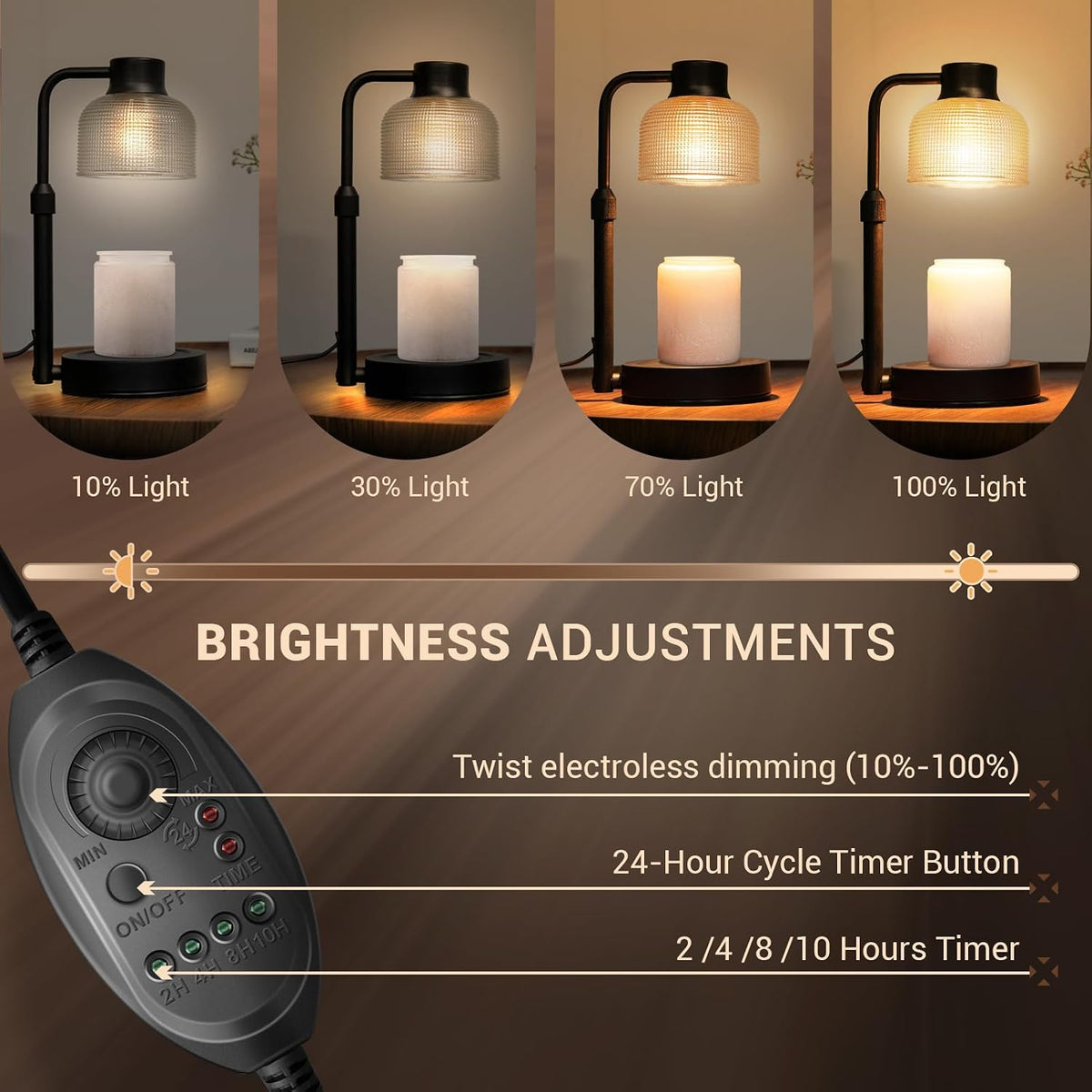 Candle Warmer Lamp with Timer, Birthday Gift for Women, House Warming Gift