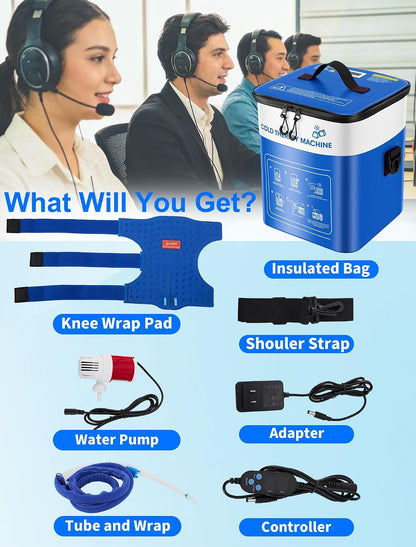 Ankle Foot Ice Pack Wrap for Cold Therapy Machine, Replacement Pad Only for Cryotherapy Unit, Cold Water Therapy for Plantar Fasciitis Relief, Post-Surgery & Injury Recovery - Universal Connector
