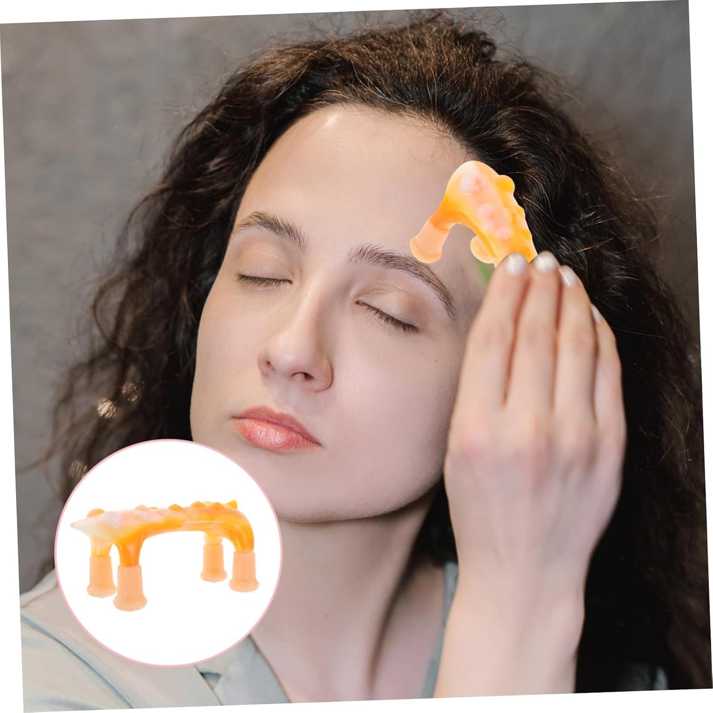 FRCOLOR Handheld Dog-shaped Massage Tool Portable Trigger Point for Back Neck Foot Joint Relief Flexible Use for Office Lightweight Design Rollers