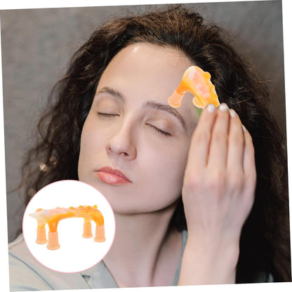 FRCOLOR Handheld Dog-shaped Massage Tool Portable Trigger Point for Back Neck Foot Joint Relief Flexible Use for Office Lightweight Design Rollers