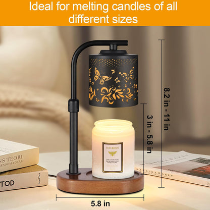 kobodon Candle Warmer Lamp with Timer Dragonfly Electric Candle Lamp Warmer