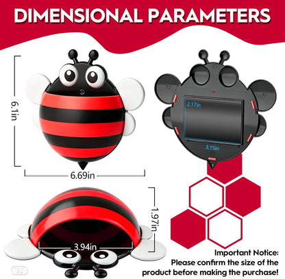 KITANIS Cute Ladybug Magnetic Pen Holder,2 Pack Magnetic Dry Erase Marker Holder,Magnet Storage Marker Pen Pencil Organizer for Refrigerator,Whiteboard,Locker Accessories