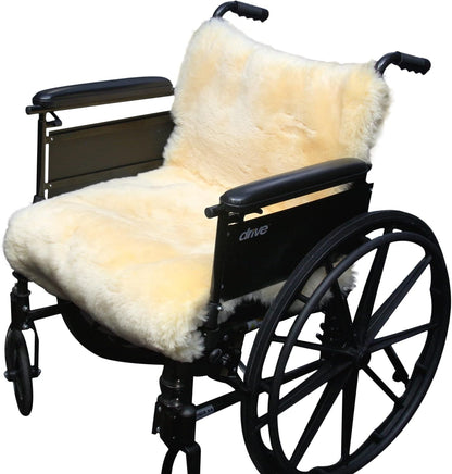 Sheepskin Ranch Wheelchair Armrest Pads – Genuine Sheepskin Armrest Cushions for Wheelchairs & Office Chairs, Pressure Relief Support Pads for Seniors, Adults & Disabled Users - Made in the USA