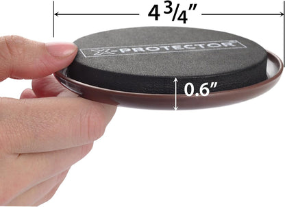 X-Protector Furniture Sliders for Carpet & Furniture Lifter Tool Set | 4 PCS 3 1/2" Sliders for Furniture with Foldable Furniture Jack. Move Your Furniture Easily with Furniture Movers for Carpets