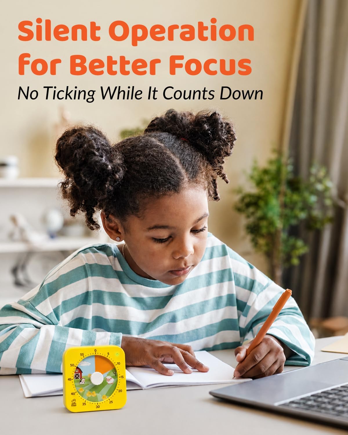 Visual Timer for Kids - The Perfect Kids Timer Visual Aid for Classroom, Home & Desk Use - Great for Study, Productivity, Toddlers Shower & Potty Training Time 60 Minute Countdown Timers (Dinosaur)