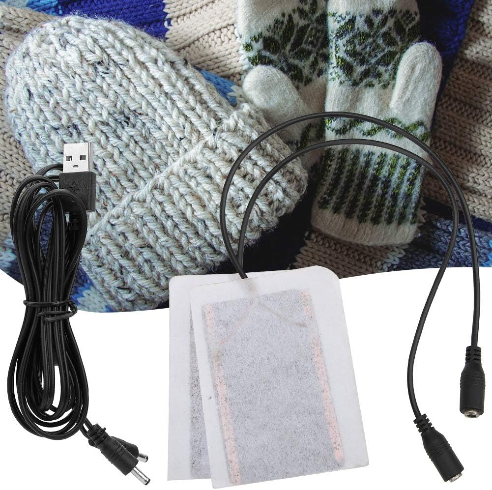 Portable 5V Carbon Fiber Heating Pad , Hand Warmer , USB Electric Fever Heat Mat for Keeping Warm in Gloves and Pockets , Mountaineering Protective Equipment