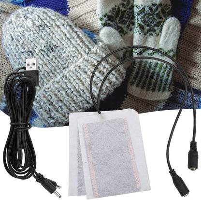 Portable 5V Carbon Fiber Heating Pad , Hand Warmer , USB Electric Fever Heat Mat for Keeping Warm in Gloves and Pockets , Mountaineering Protective Equipment