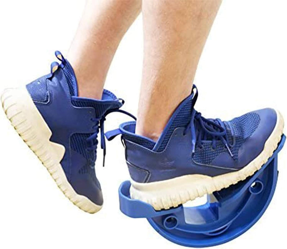 Hausse Foot Stretcher, Calf Stretcher for Plantar Fasciitis, Non-slip Stretching Foot Rocker for Home Office (Blue)