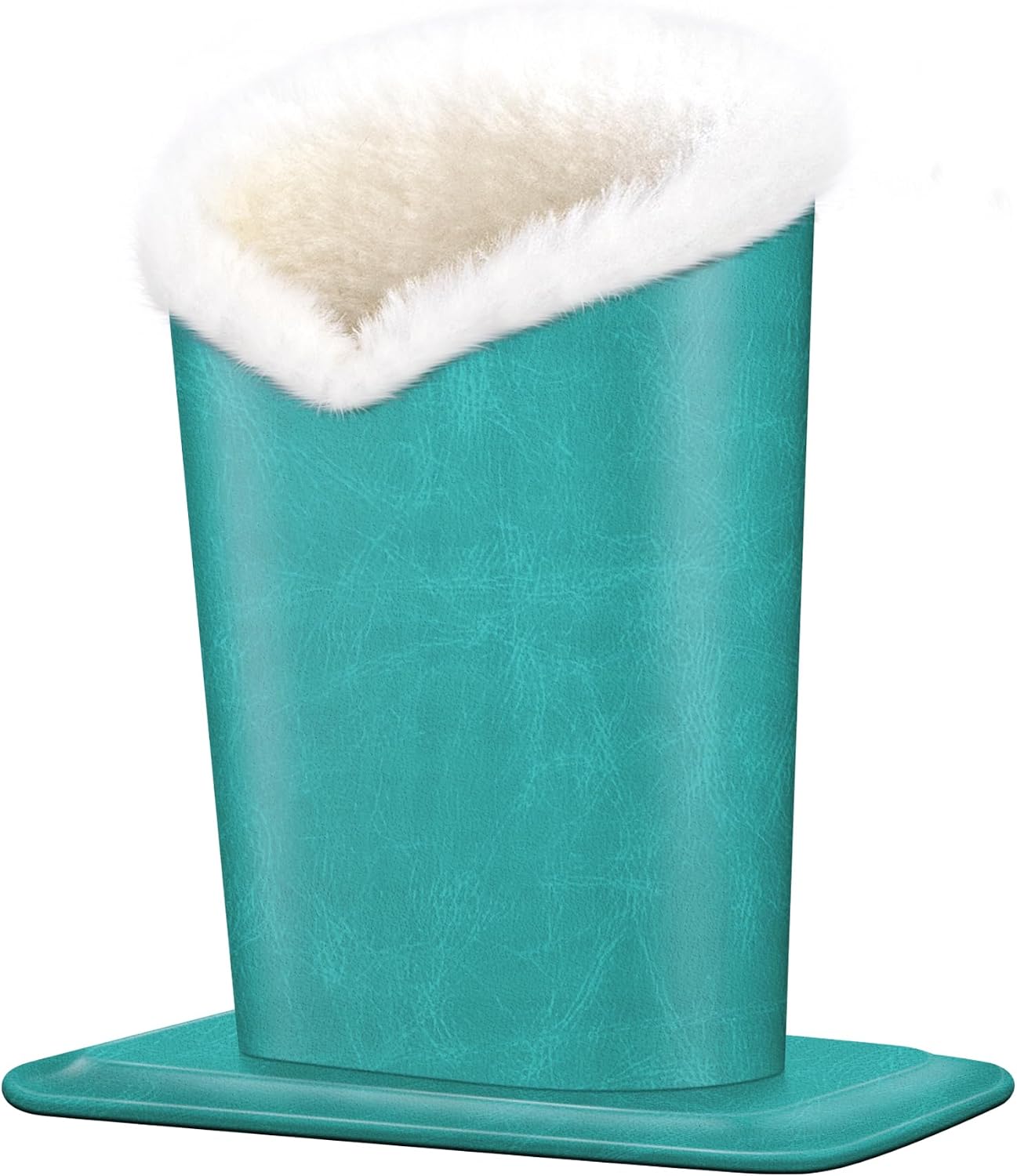 Plush Lined Eyeglasses Holder, PU Leather Glasses Stand Case